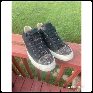 Converse Suede and Ostrich Feather